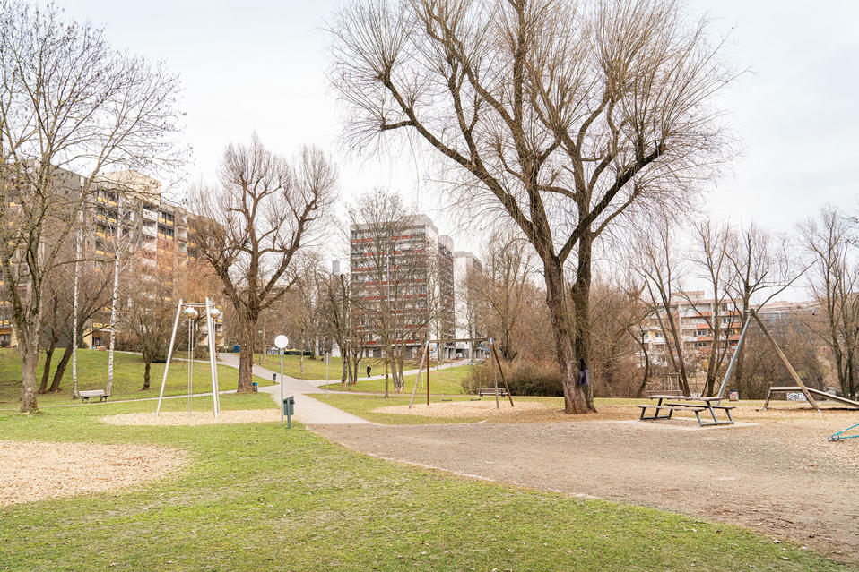 Providing plenty of pleasant green space was a priority for the original planners in the 1970s too. 